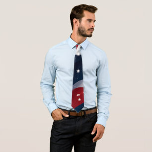 4th of July Red and Blue Tie