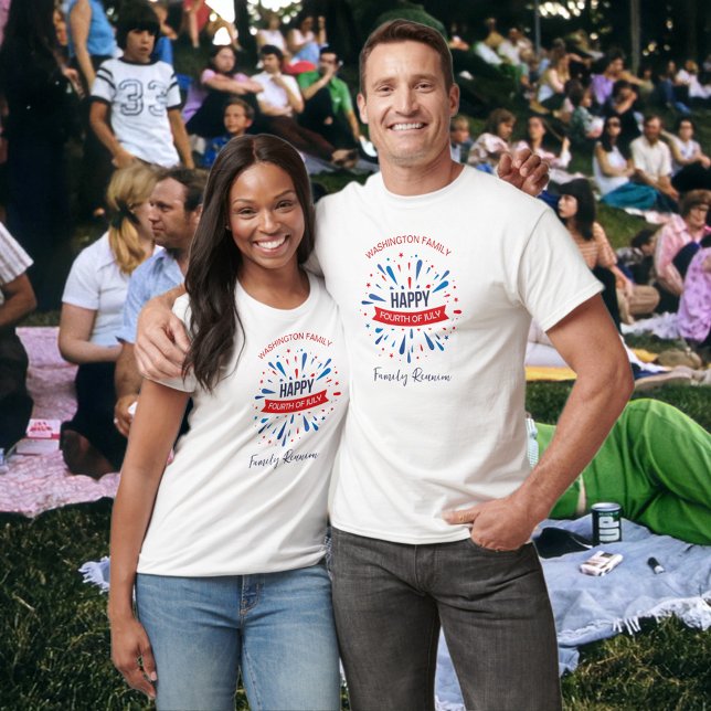 4th of July Red White and Blue Family Reunion  T-Shirt (Creator Uploaded)
