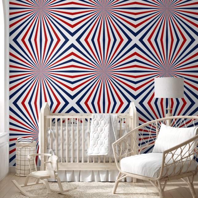 4th of July Red White and Blue Simple Wallpaper (Kids)