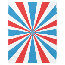 4th Of July Red, White, and Blue Sunburst