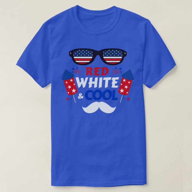 4th Of July Red White And Cool (7) T-Shirt (Design Front)