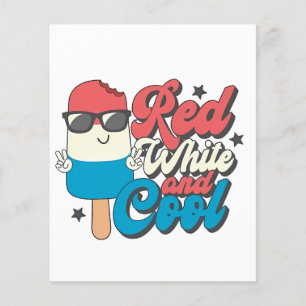 4th Of July Red White And Cool Popsicles Flyer