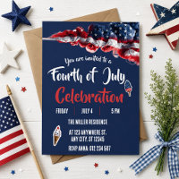 4th of July Red White Blue Fireworks Party 