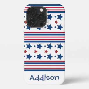4th Of July Red White & Blue Patriotic iPhone 13 Pro Case