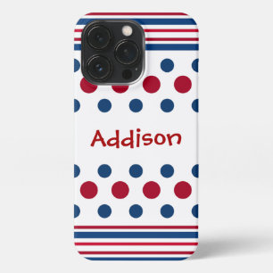 4th Of July Red White & Blue Patriotic iPhone 13 Pro Case