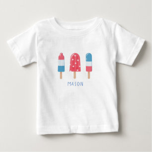 4th of July Red White Blue Popsicle T-Shirt