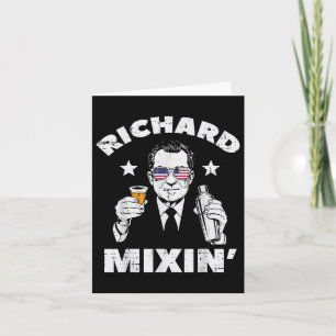 4th Of July Richard Mixin Nixon President Patriot Card