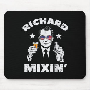4th Of July Richard Mixin Nixon President Patriot Mouse Mat
