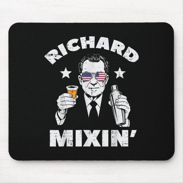 4th Of July Richard Mixin Nixon President Patriot  Mouse Mat (Front)