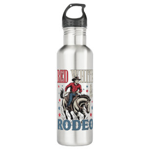 4th of July Rodeo Cowboy 710 Ml Water Bottle