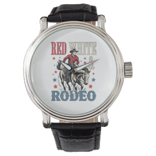 4th of July Rodeo Cowboy Watch