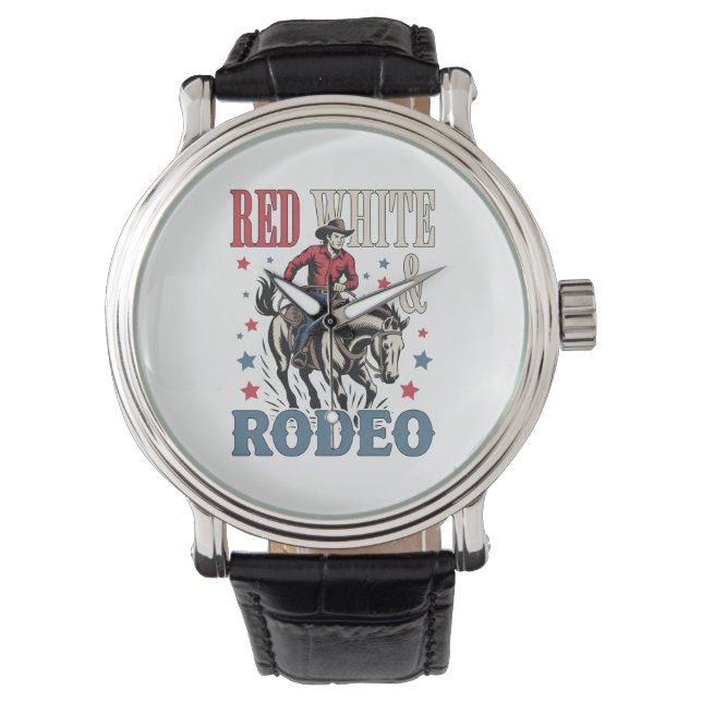 4th of July Rodeo Cowboy Watch (Front)