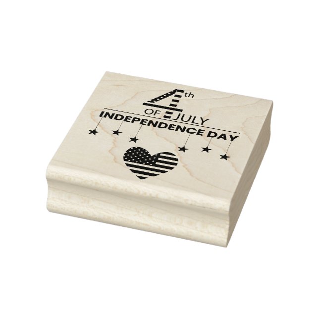 4th of July  Rubber Stamp (Stamp)