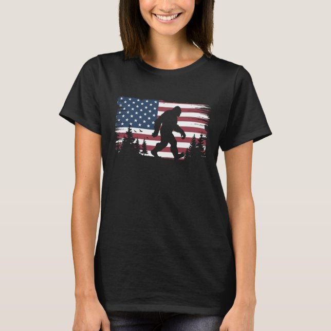 4th of July Shirt American USA Flag Patriotic (Front)