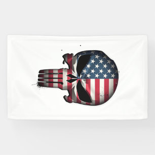 4th Of July Shirt For Women Men American Flag Skul Banner