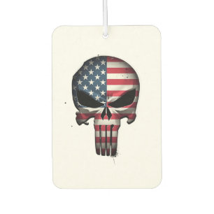 4th Of July Shirt For Women Men American Flag Skul Car Air Freshener