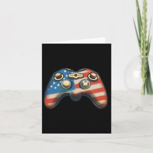 4th Of July Shirt Video Game Gamer Kids Boys Men U Card