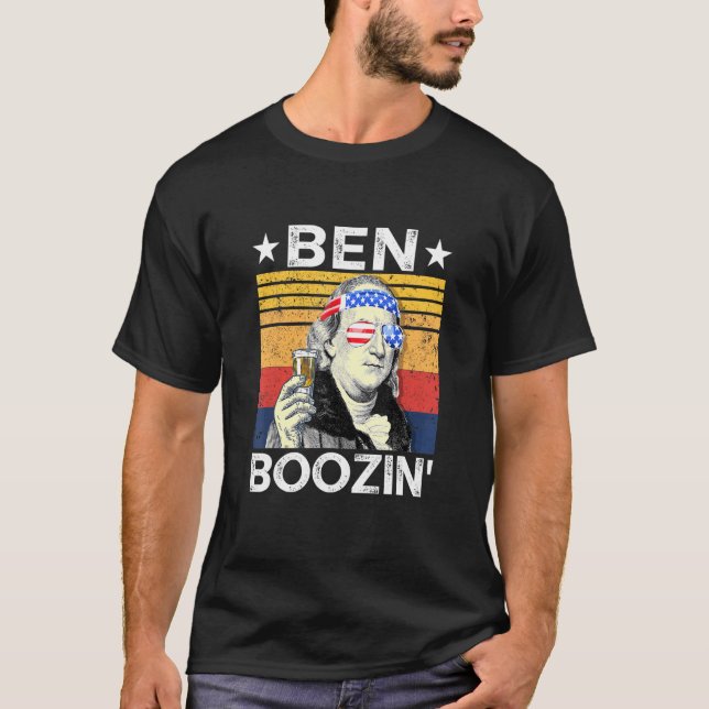 4th Of July Shirts For Men Ben Drankin Ben Frankli (Front)
