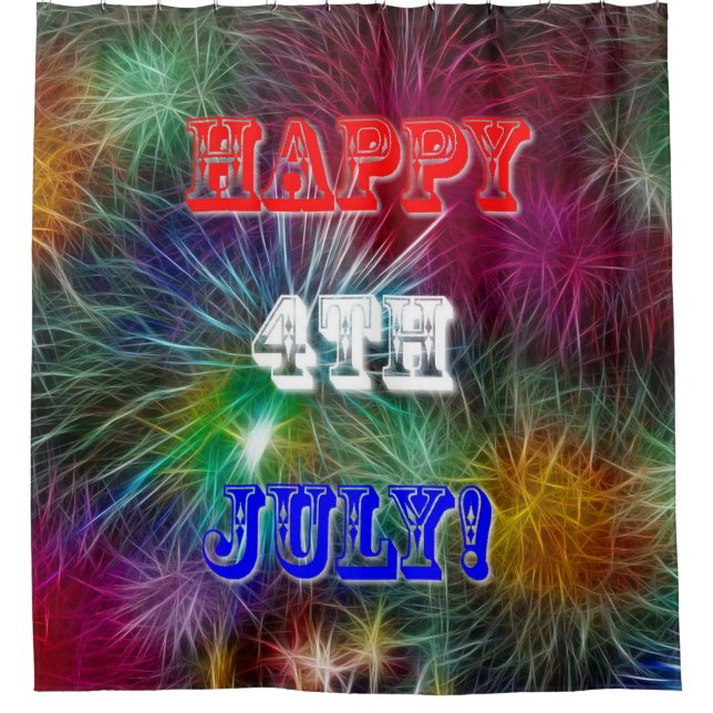 4th Of July Shower Curtain (Front)