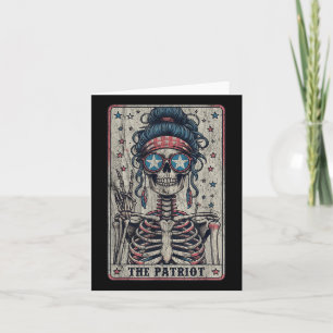 4th Of July Skeleton The Patriot American Women Pr Card