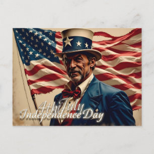 4th of July – Spirit of Independence Holiday Postcard