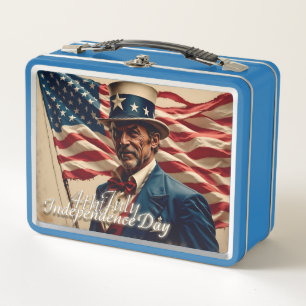 4th of July – Spirit of Independence Metal Lunch Box