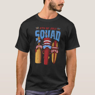 4th Of July Squad Hippie Firecracker American Hot T-Shirt