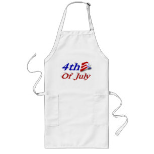 4th of July Star Stripes Long Apron