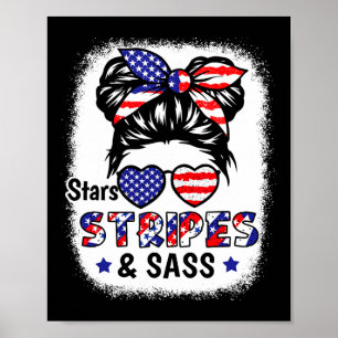 4th Of July Star Stripes S Usa Flag Patriotic Kids Poster
