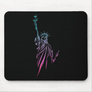 4th Of July Statue Of Liberty  Mouse Mat