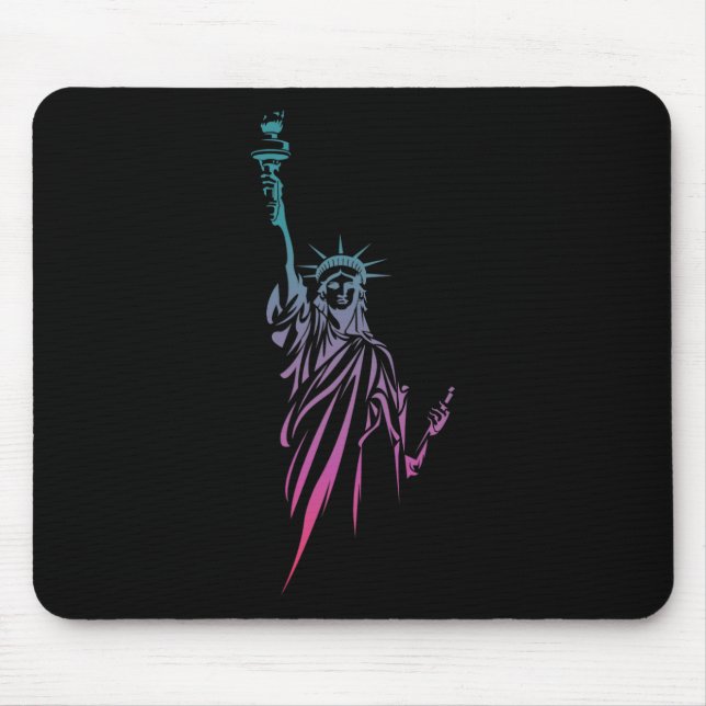 4th Of July Statue Of Liberty  Mouse Mat (Front)
