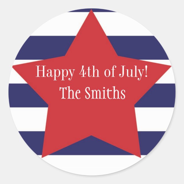 4th of July Sticker (Front)