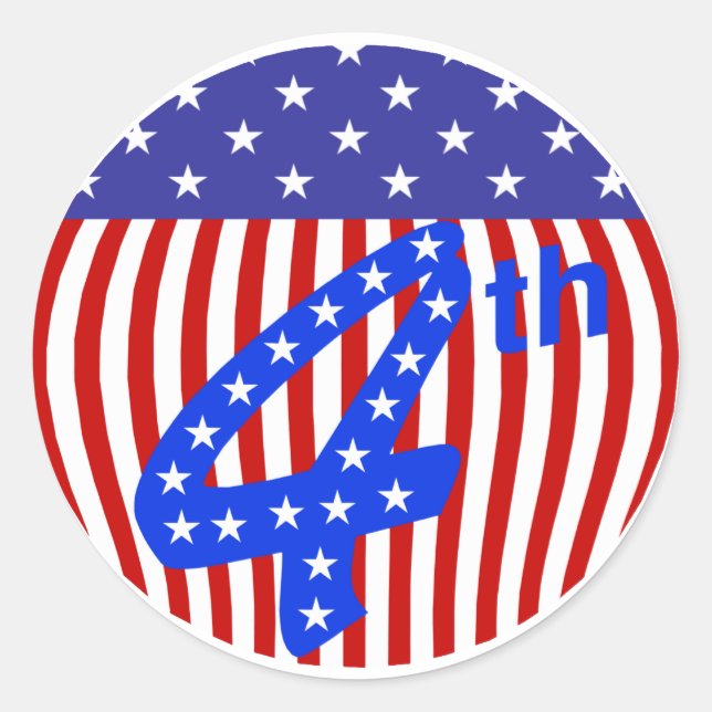 4th Of July Sticker (Front)