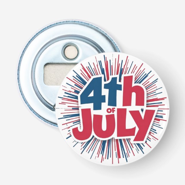 4th of July Sublimation-98146 Bottle Opener (Front)