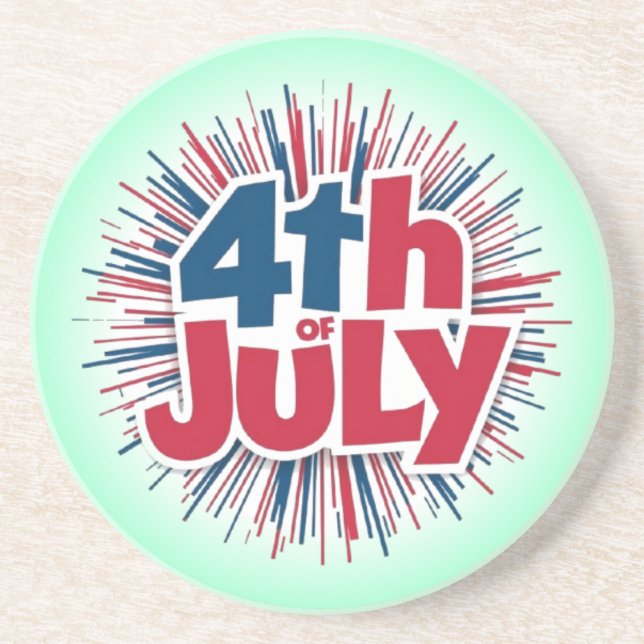 4th of July Sublimation-98146 Coaster (Front)