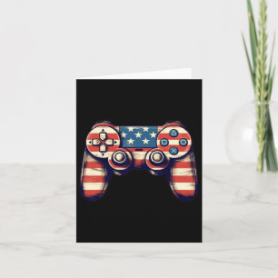 4th Of July T Shirt Video Game Kids Boys Men Card
