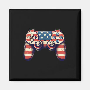 4th Of July T Shirt Video Game Kids Boys Men Magnet