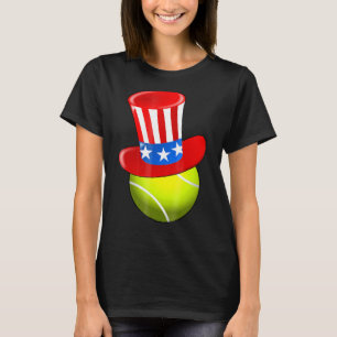 4th Of July Tennis Uncle Sam Ha T-Shirt