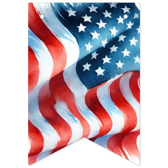4th of July Theme Patriotic Bunting (First Flag)