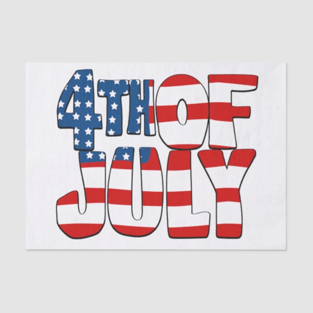 4th of July Tissue Paper (Front)