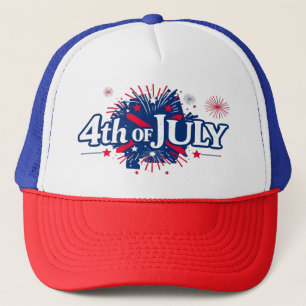 4TH OF JULY TRUCKER HAT