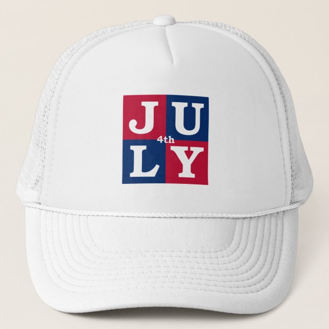 4th of July Trucker Hat (Front)