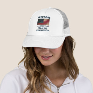 4th of july trucker hat