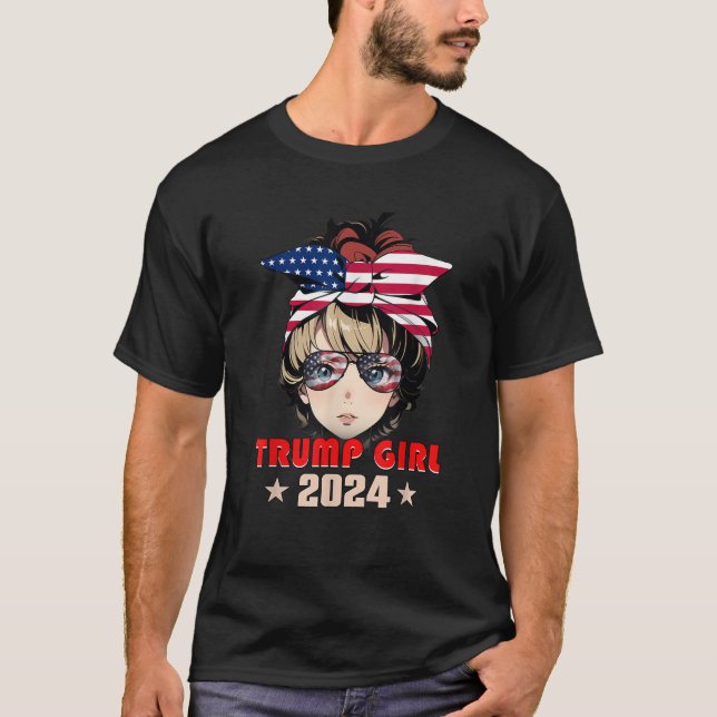 4th Of July Trump 45 47 Trump Girl 2024 T Shirt (Front)