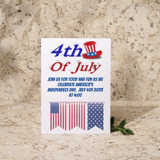 4th of July Uncle Sam   Invitation (Creator Uploaded)