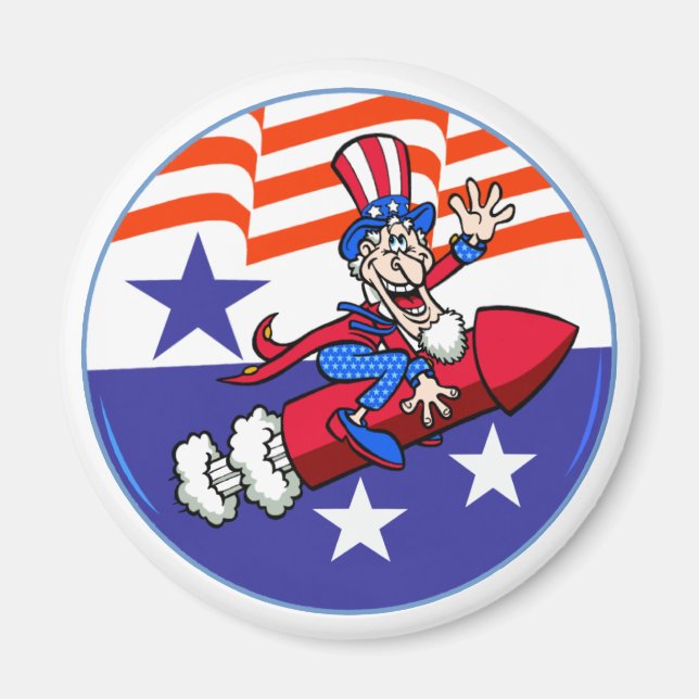 4th Of July Uncle Sam Magnet (Front)