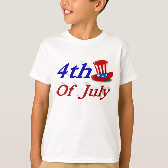 4th of July Uncle Sam   T-Shirt (Front)
