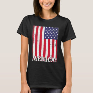 4th Of July US American Flag Patriotic  T-Shirt