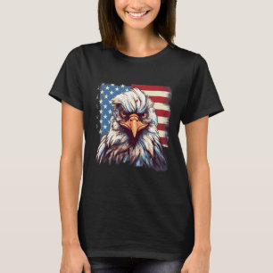 4th Of July US Flag Chicken T-Shirt