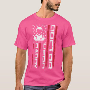 4Th Of July. Us Flag Doctor Dad Father'S Day T-Shirt